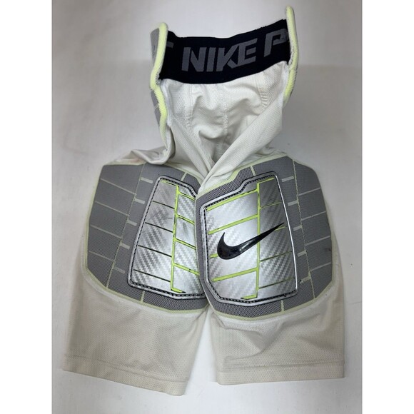 Nike Pro Combat Hard Plate Padded Compression Football Shorts White Size Medium - Picture 1 of 7